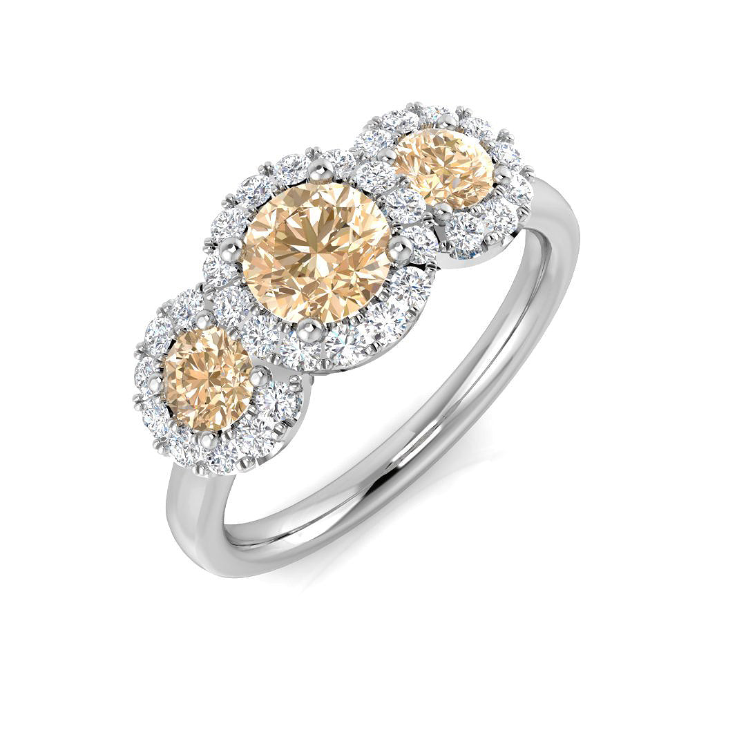 Round Gemstone Ring