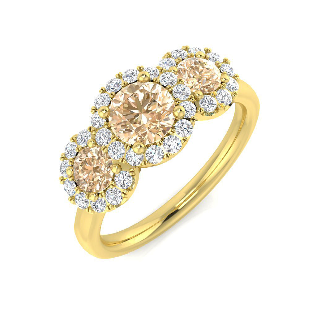 Round Gemstone Ring