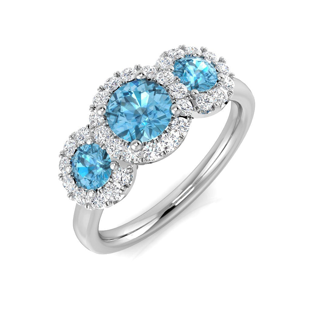 Round Gemstone Ring