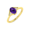 Oval Gemstone Ring
