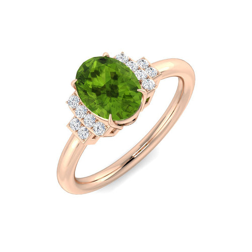Oval Gemstone Ring