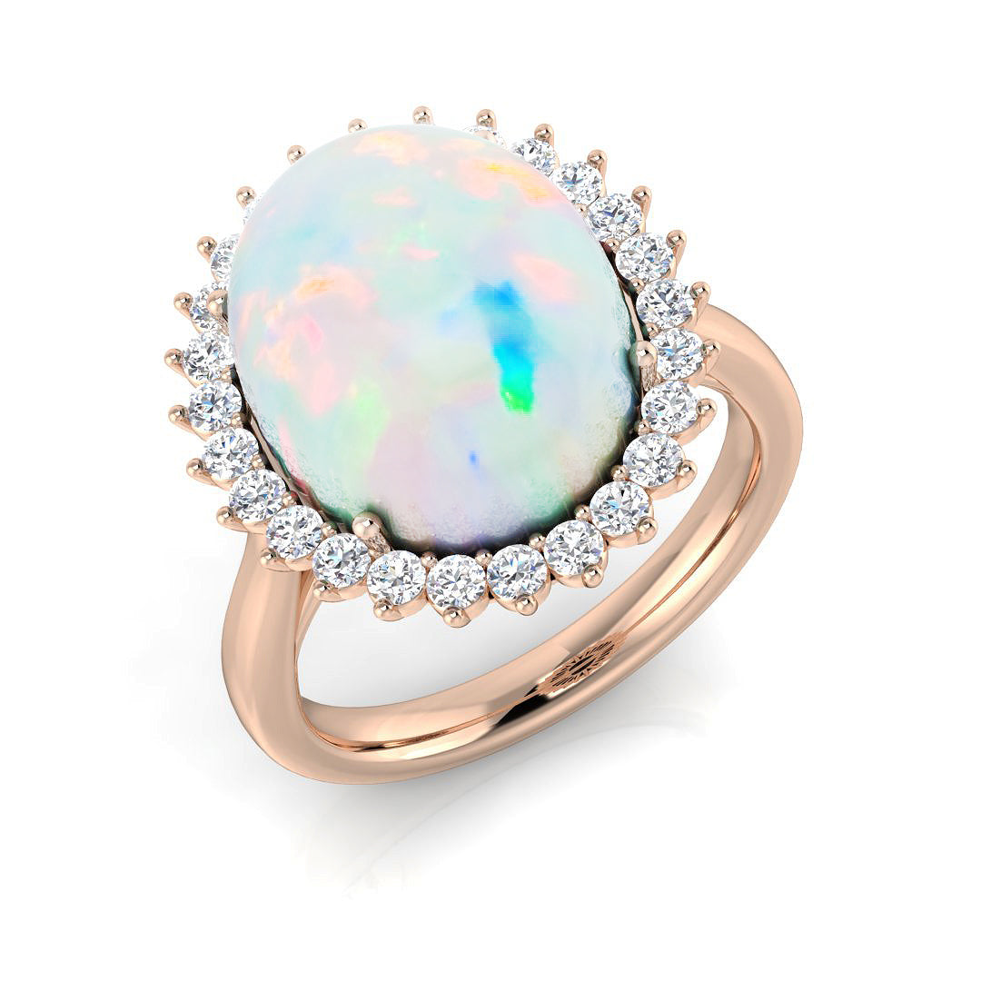 Oval Opal Ring