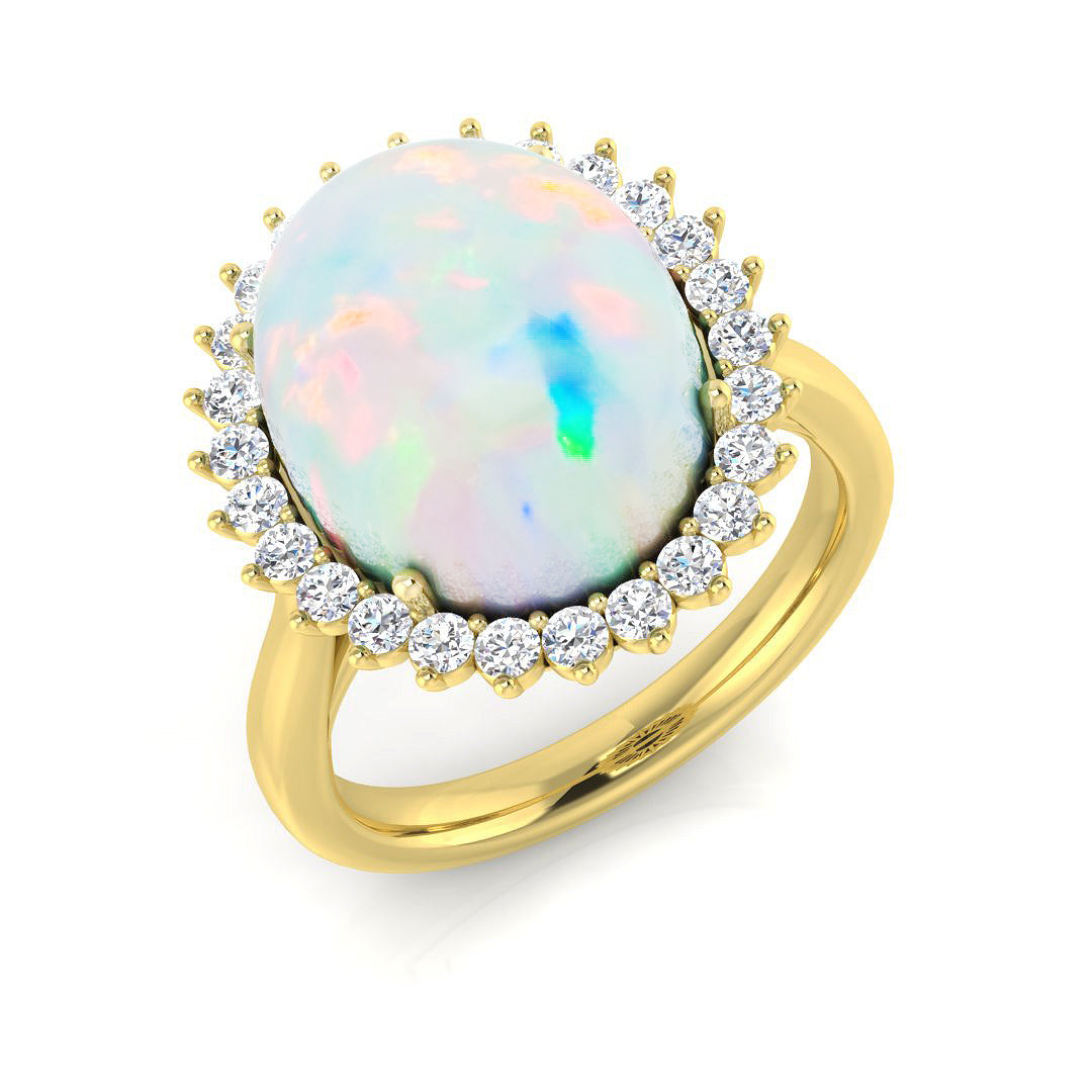 Oval Opal Ring