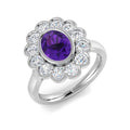 Oval Gemstone Ring