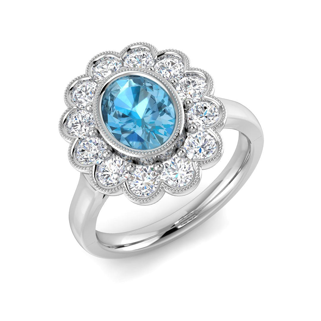 Oval Gemstone Ring