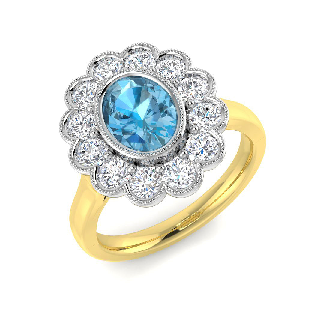 Oval Gemstone Ring