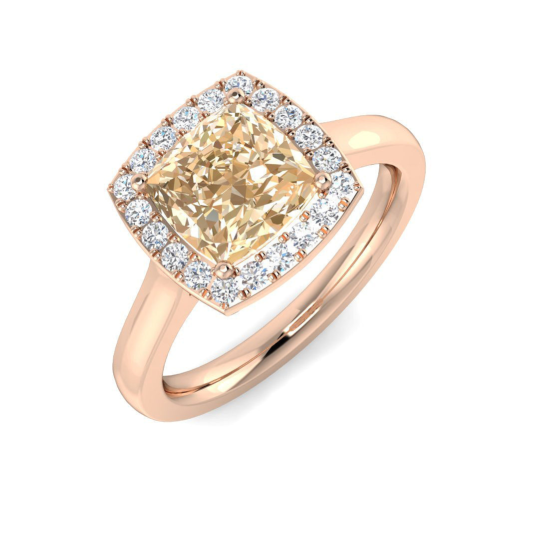 Cushion Morganite Ring