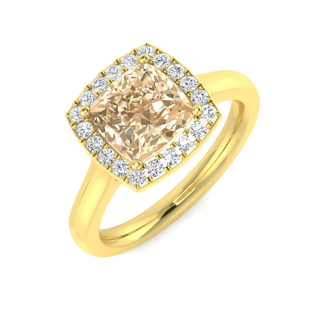 Cushion Morganite Ring