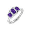 Emerald Cut Gemstone Ring