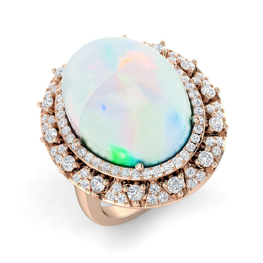 Oval Opal Ring