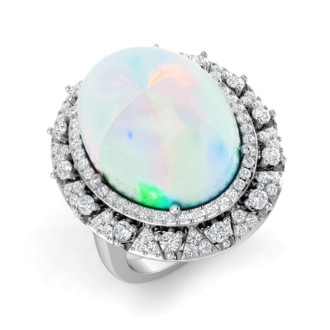 Oval Opal Ring