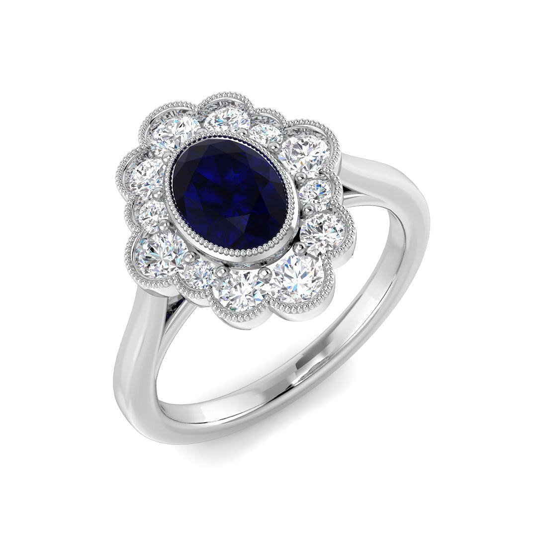 Oval Gemstone Ring