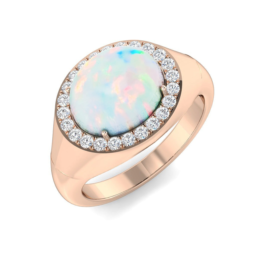 Oval Opal Ring