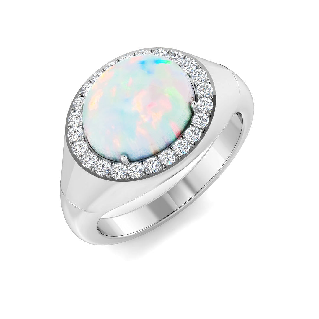 Oval Opal Ring
