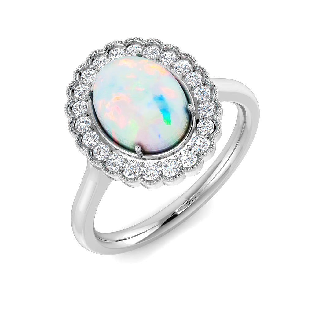 Oval Opal Ring