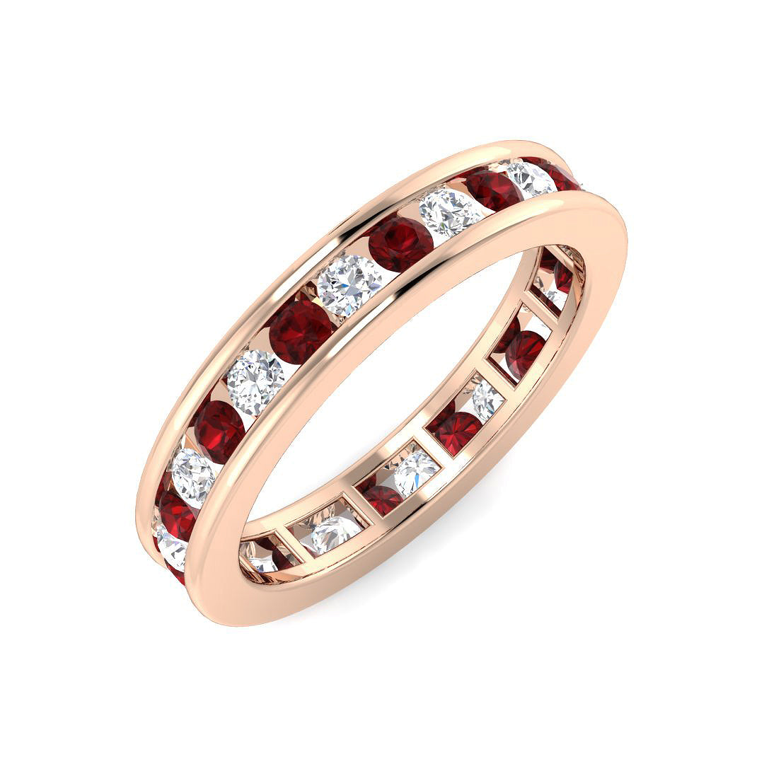 Round Garnet Ring