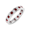 Round Garnet Ring