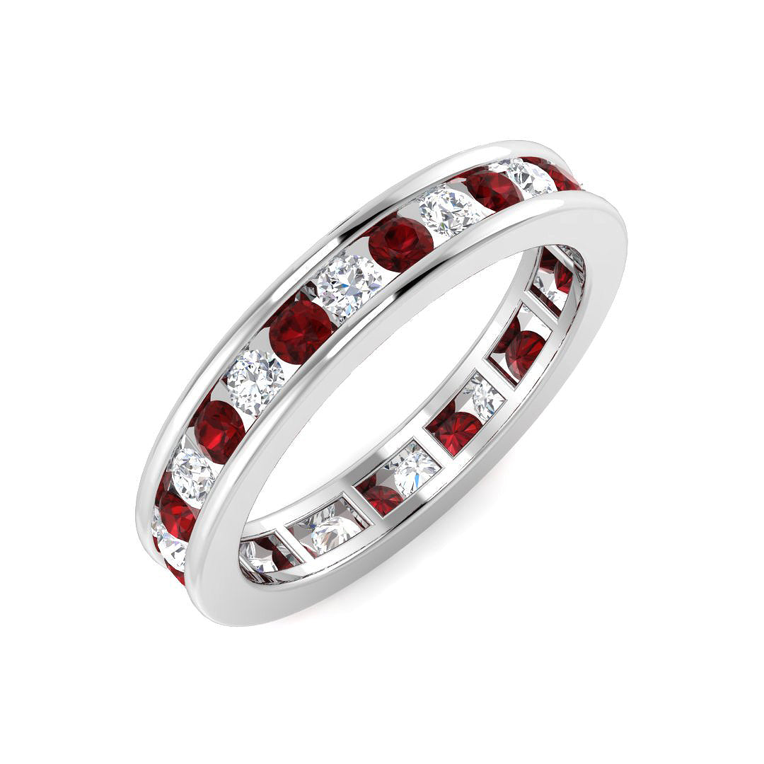 Round Garnet Ring