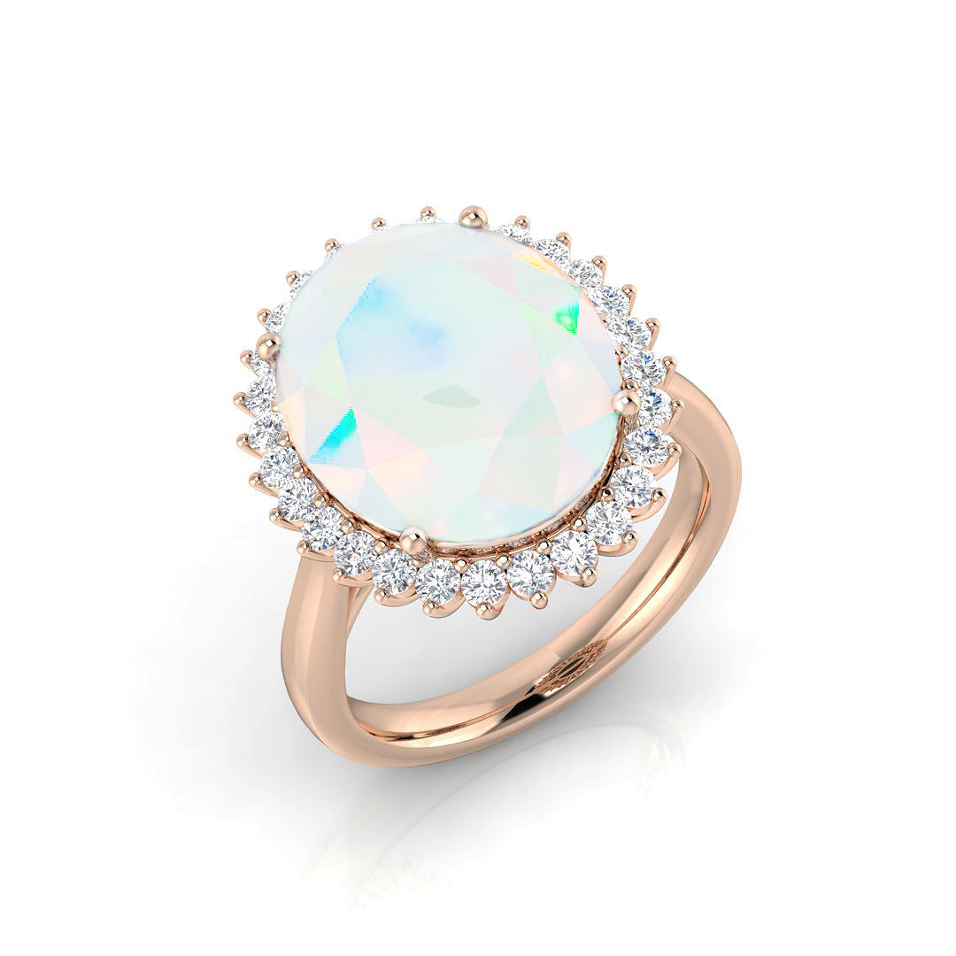 Oval Opal Ring