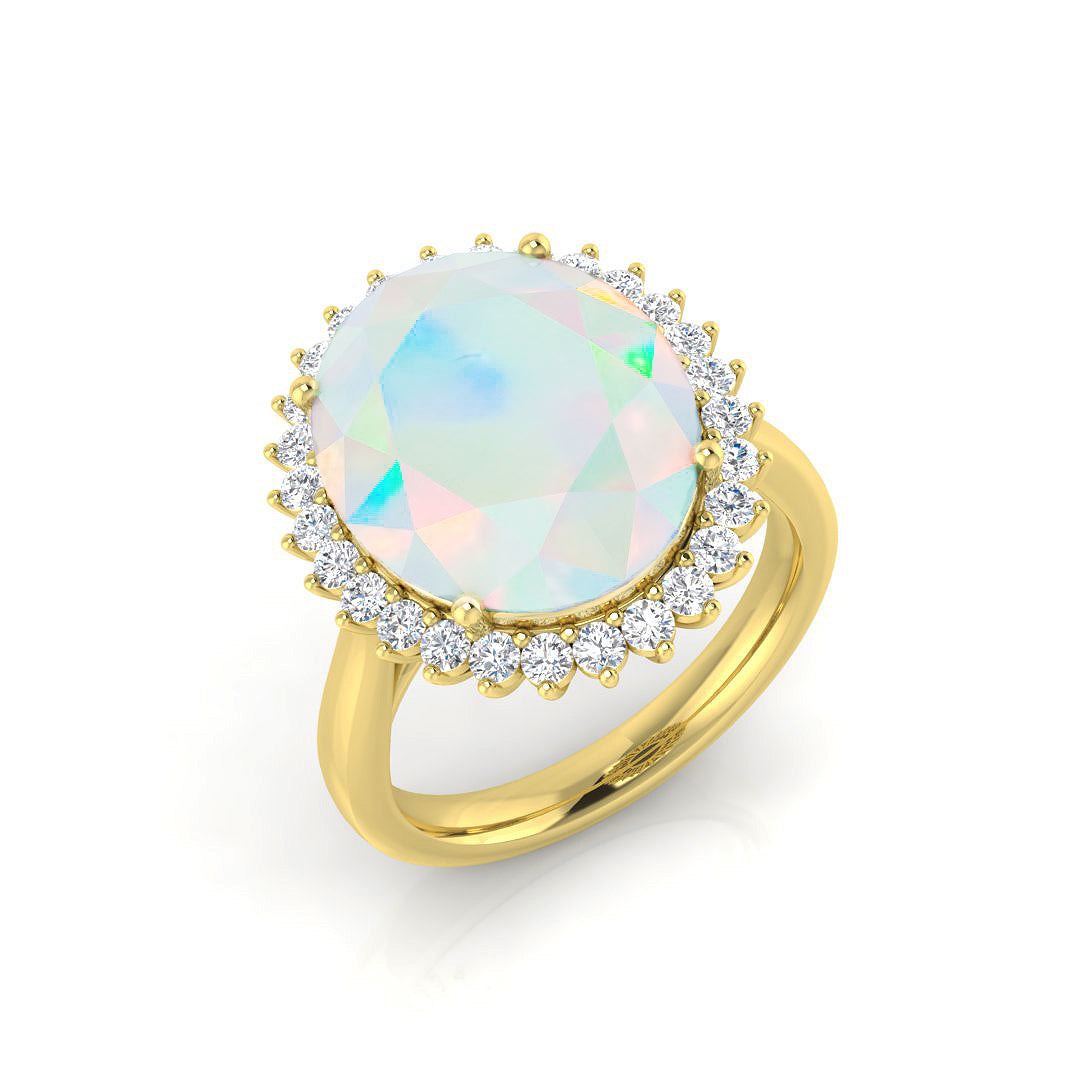 Oval Opal Ring