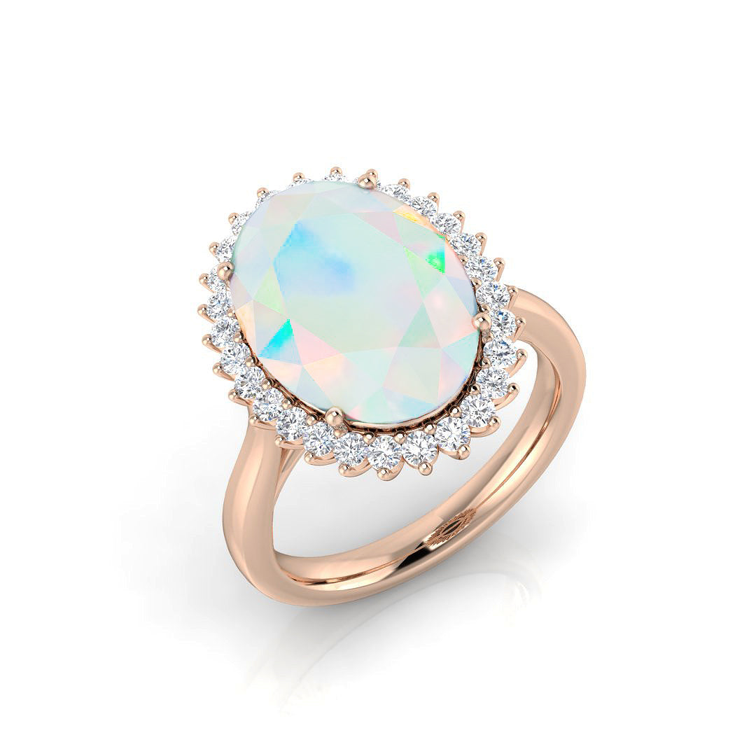 Oval Opal Ring