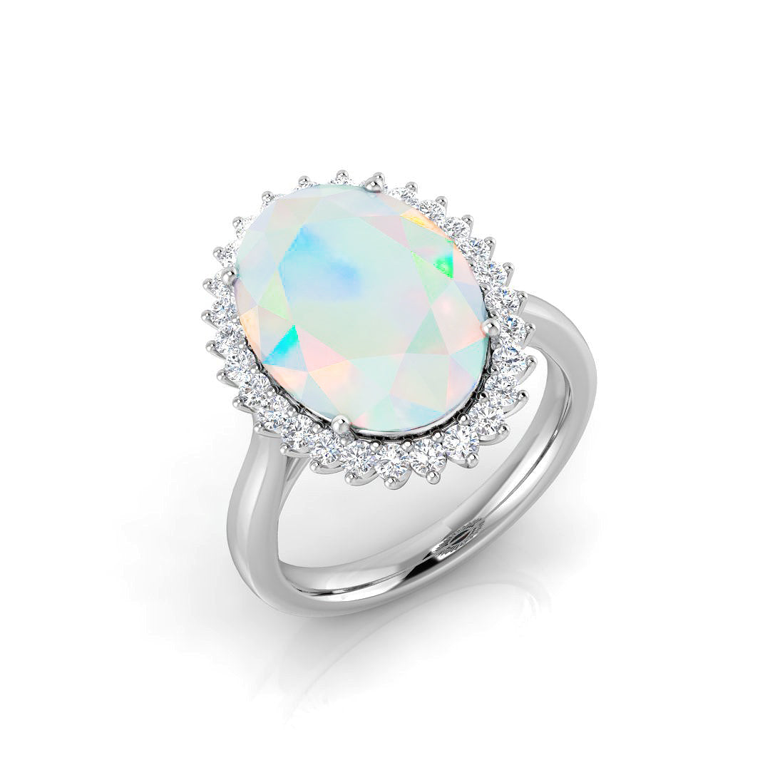 Oval Opal Ring