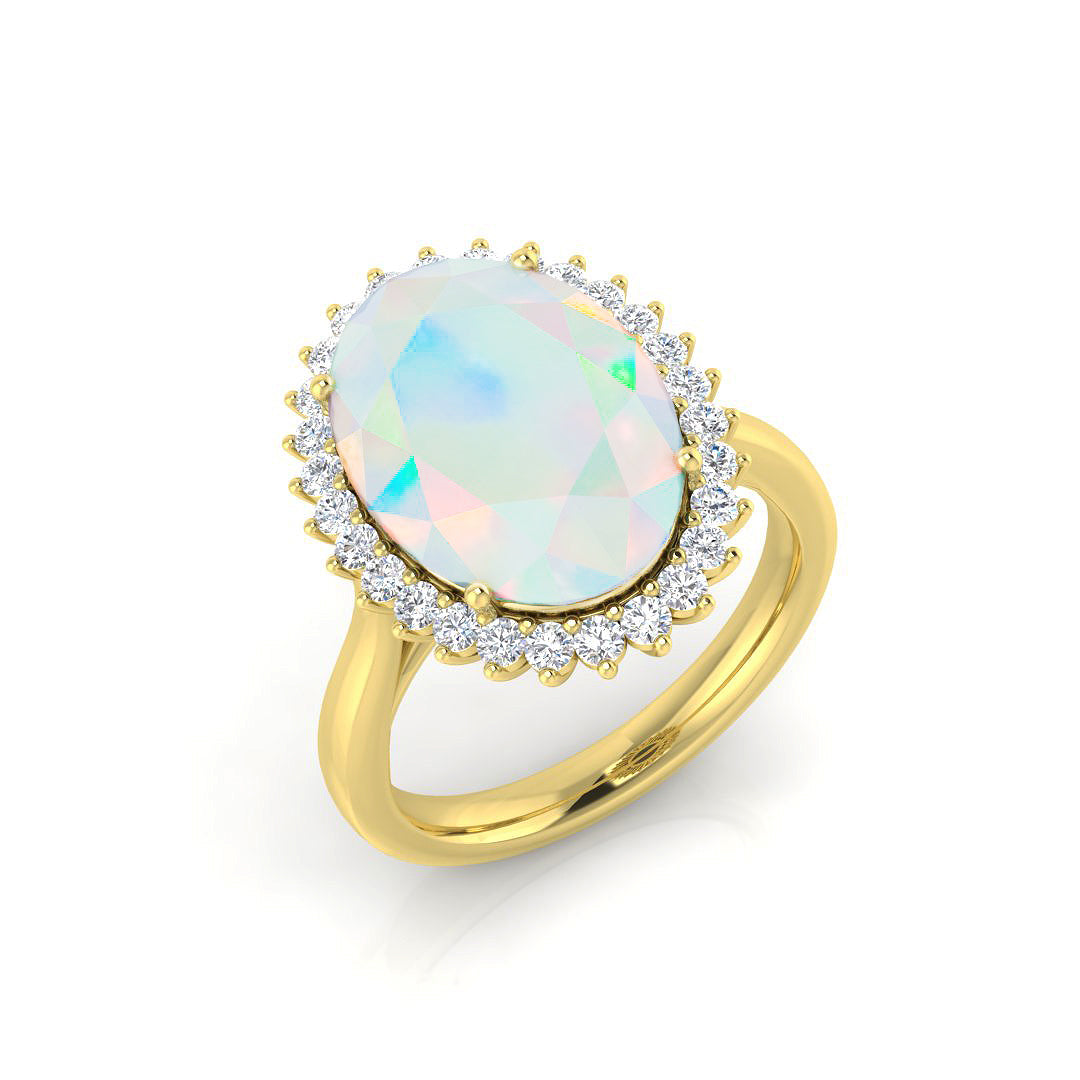 Oval Opal Ring