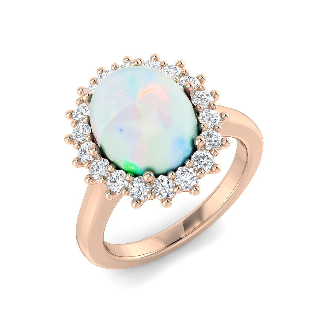 Oval Opal Ring