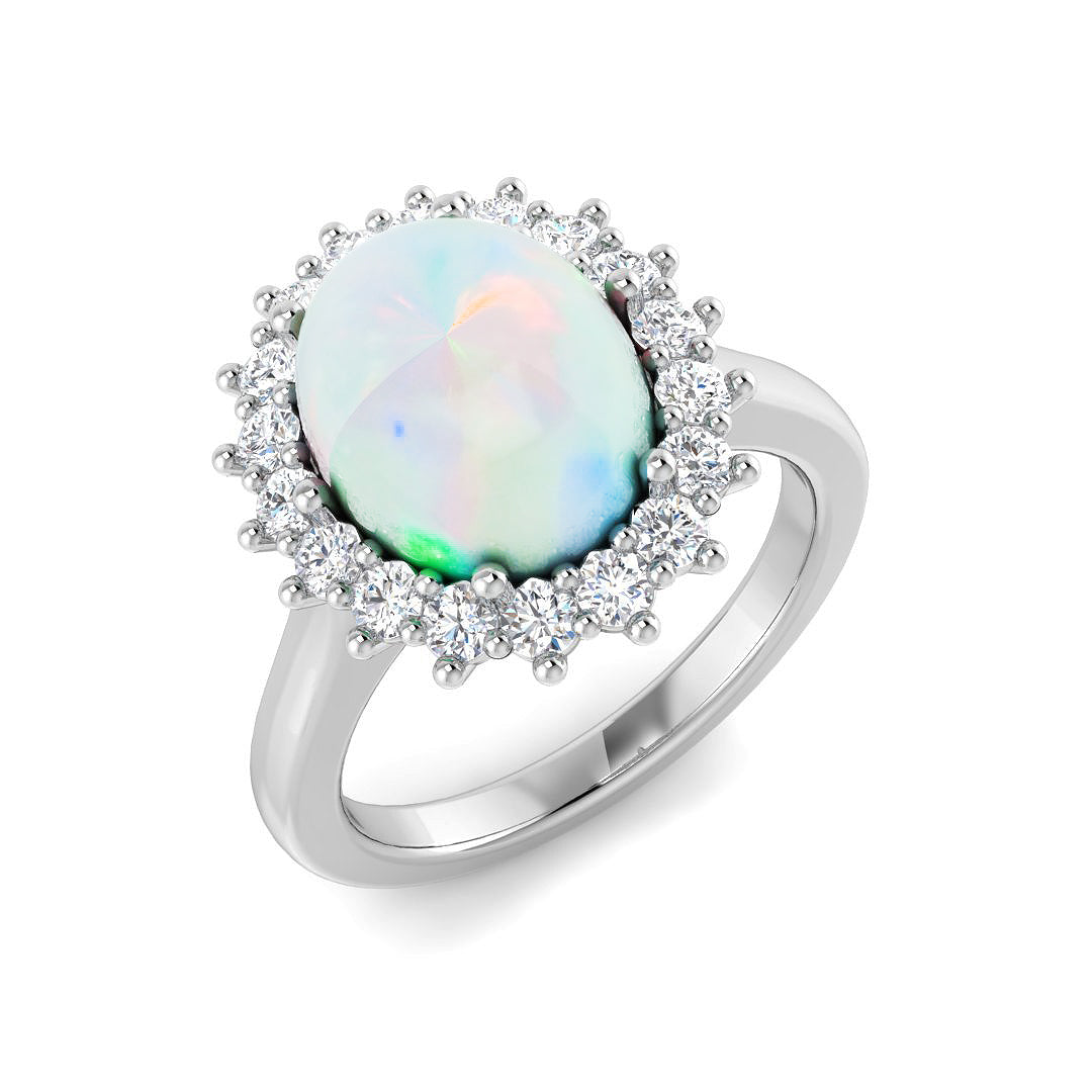 Oval Opal Ring