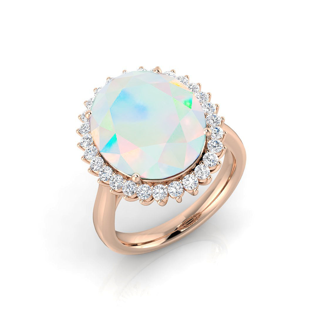 Oval Opal Ring