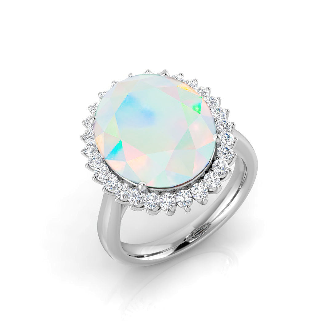 Oval Opal Ring