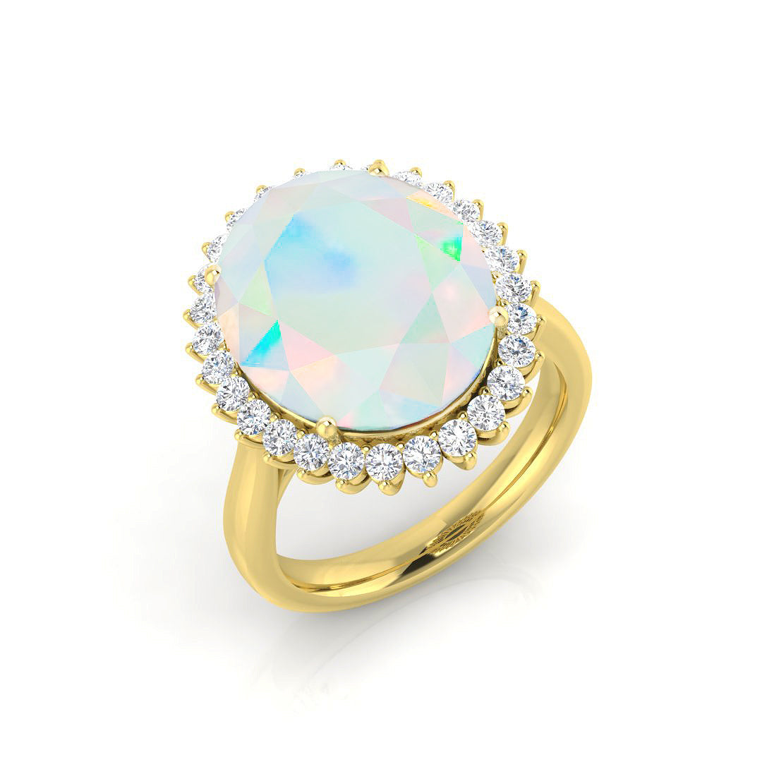 Oval Opal Ring
