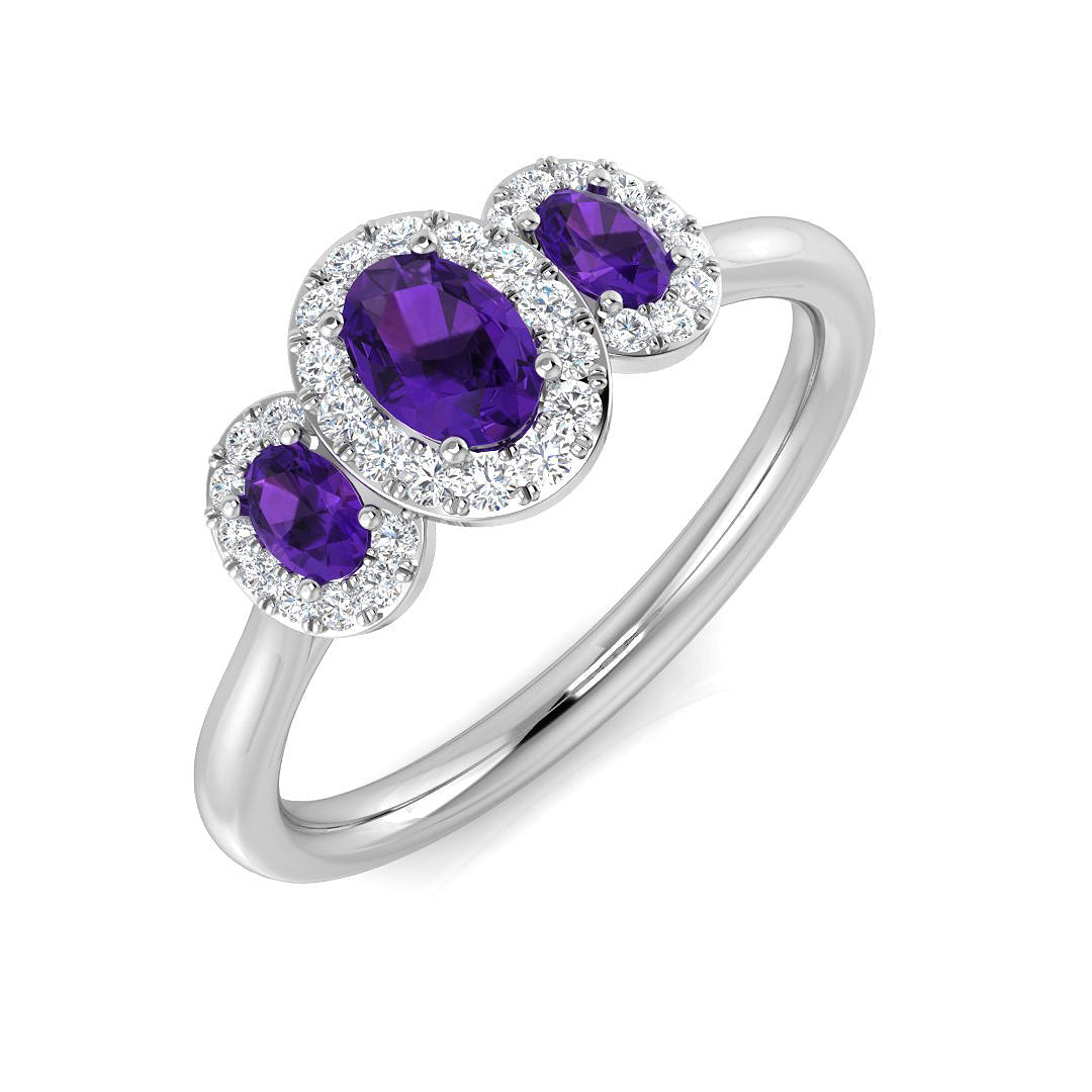 Oval Amethyst Ring