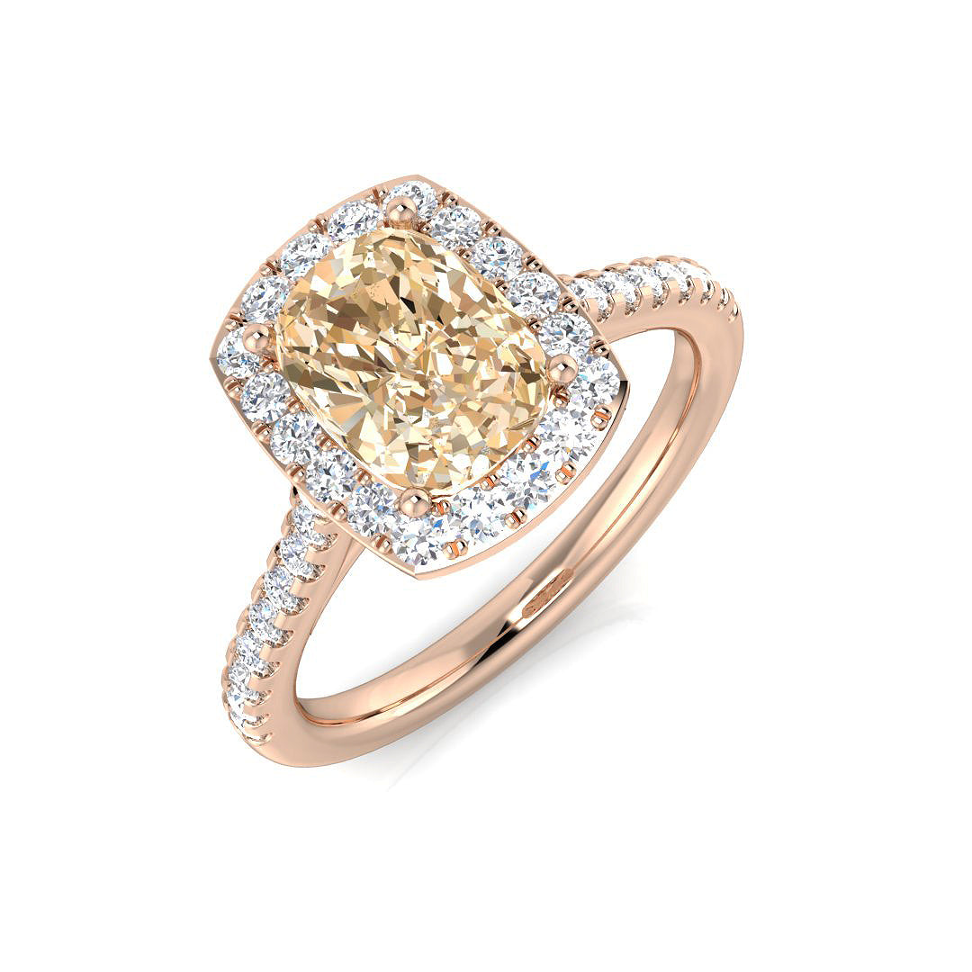 Cushion Morganite Ring