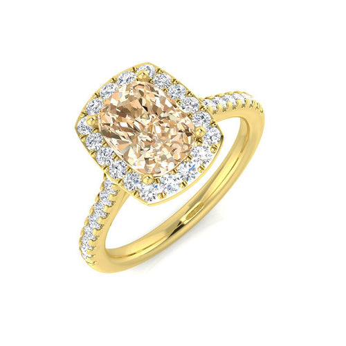 Cushion Morganite Ring
