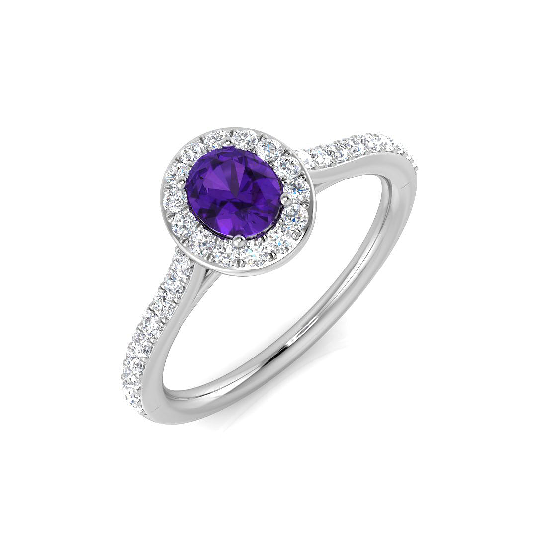 Oval Amethyst Ring