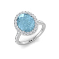 Oval Aquamarine Ring