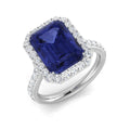 Emerald Cut Tanzanite Ring