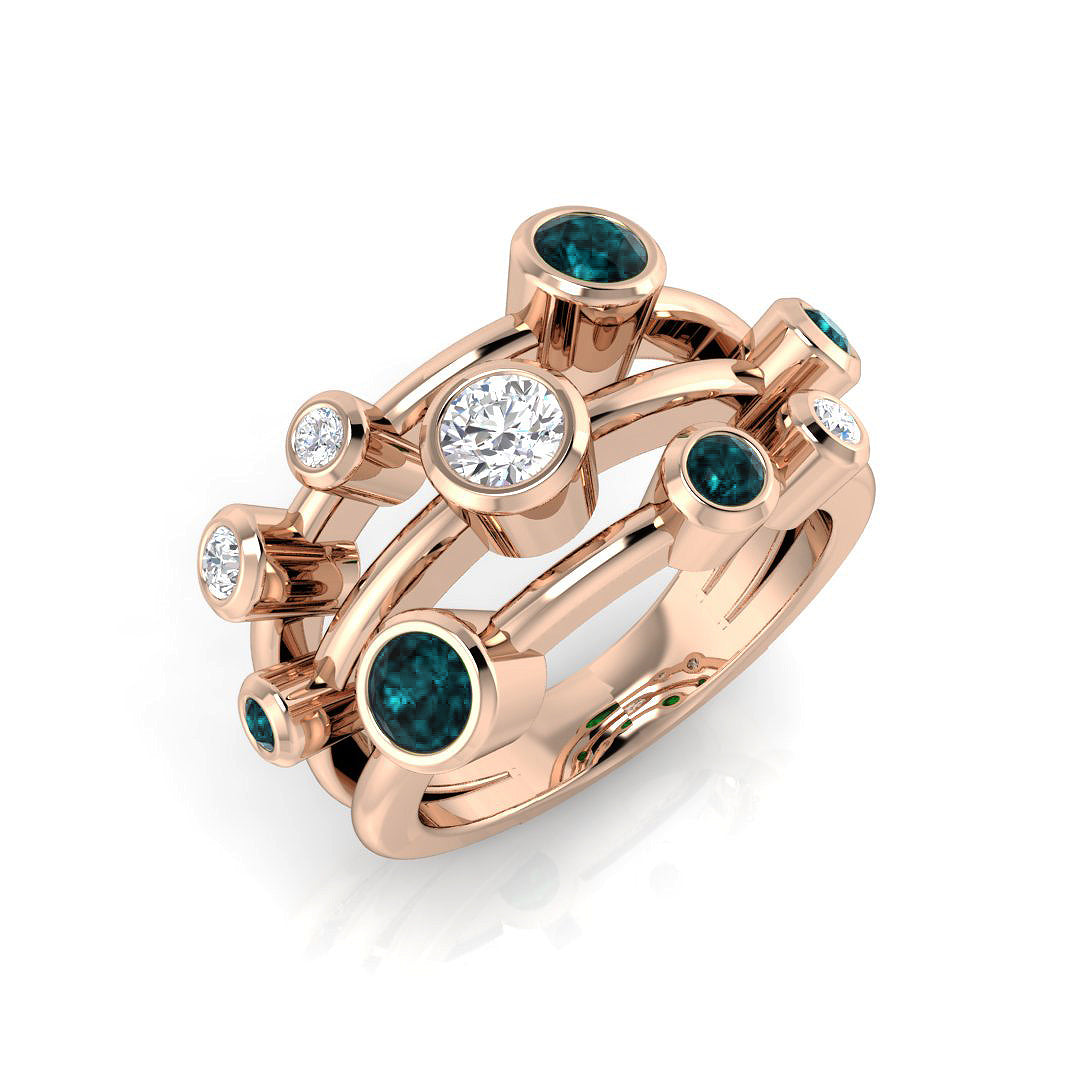 Round Gemstone Ring