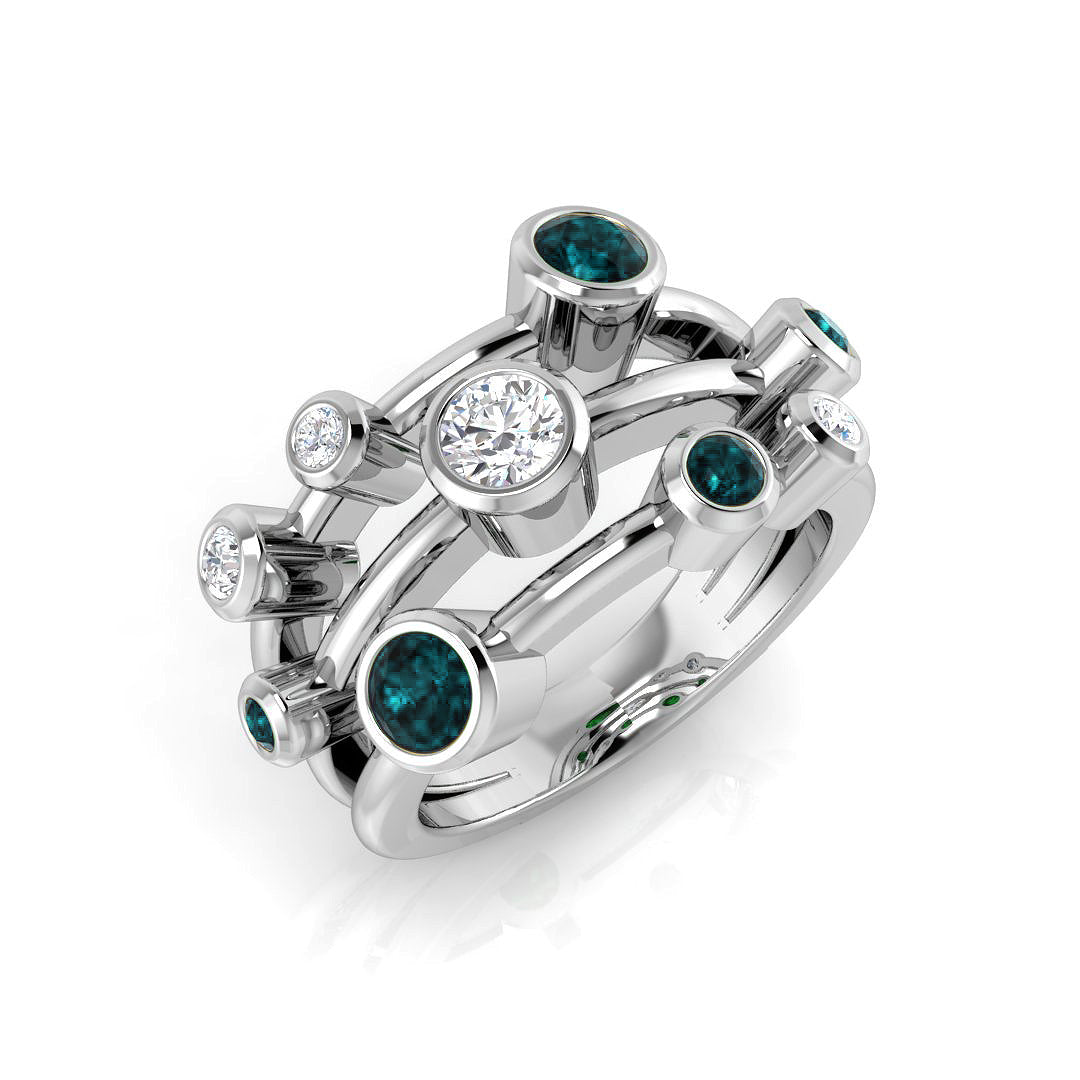 Round Gemstone Ring