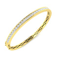 Round Diamond Bangle
