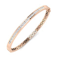 Round Diamond Bangle
