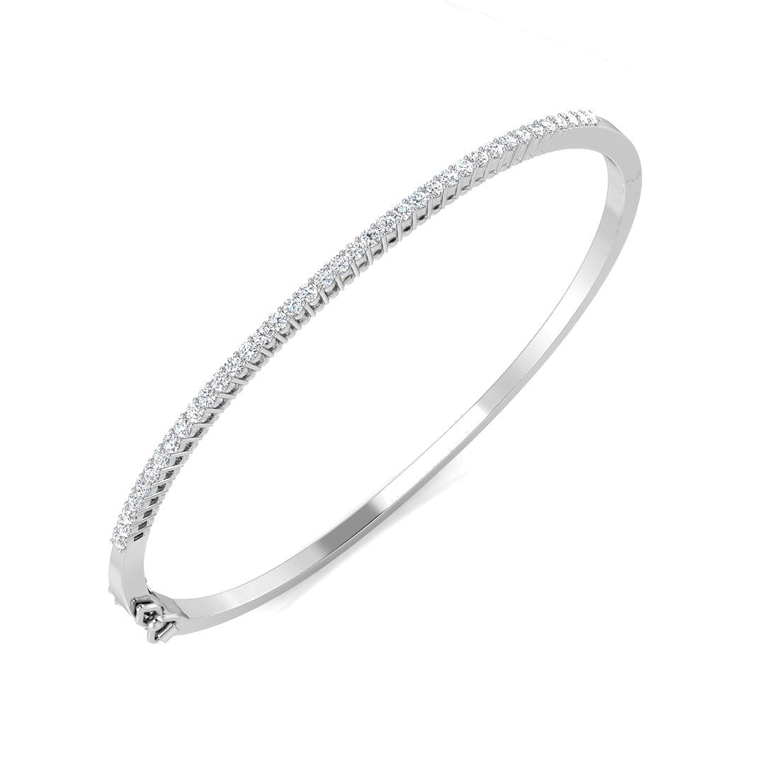 Round Diamond Bangle
