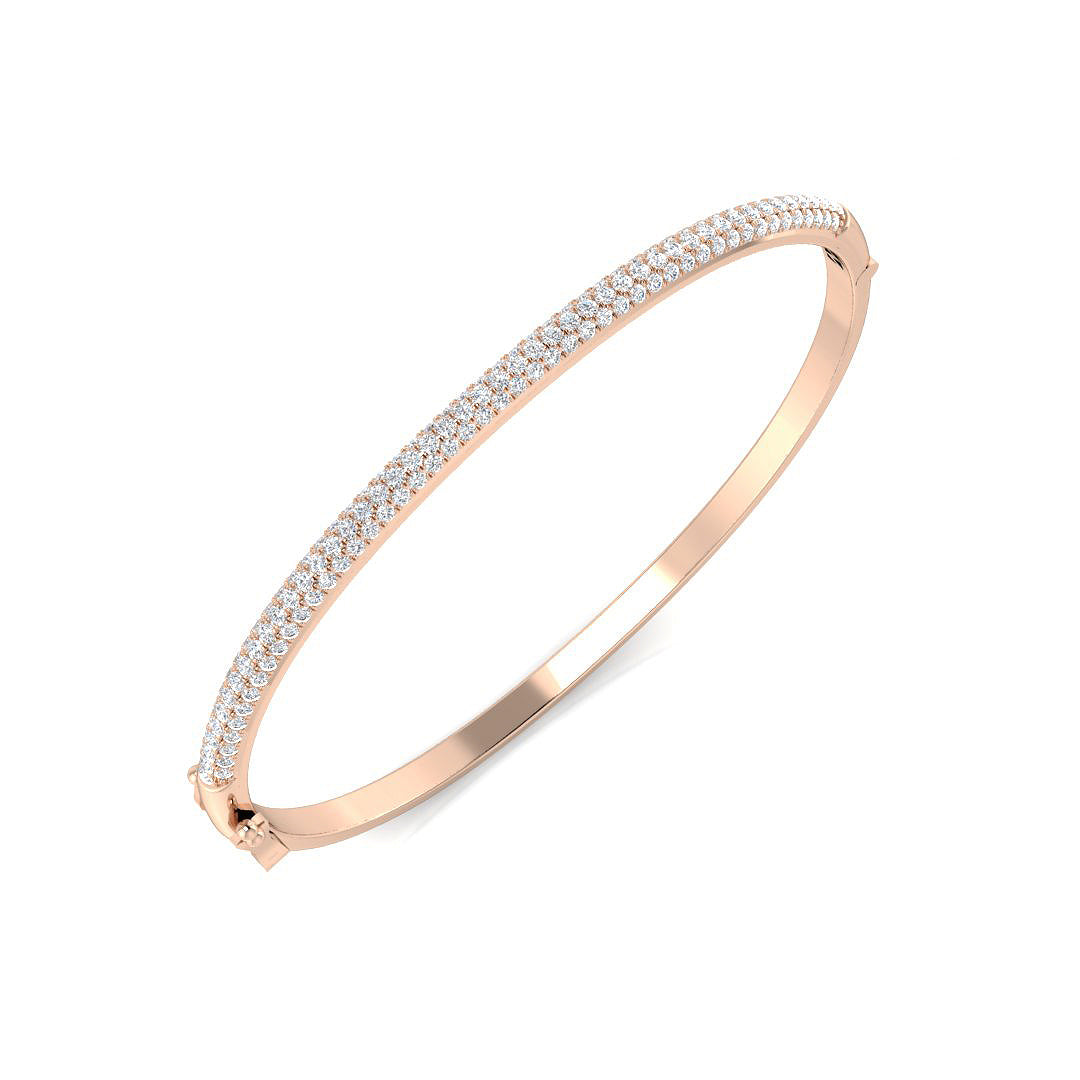 Round Diamond Bangle