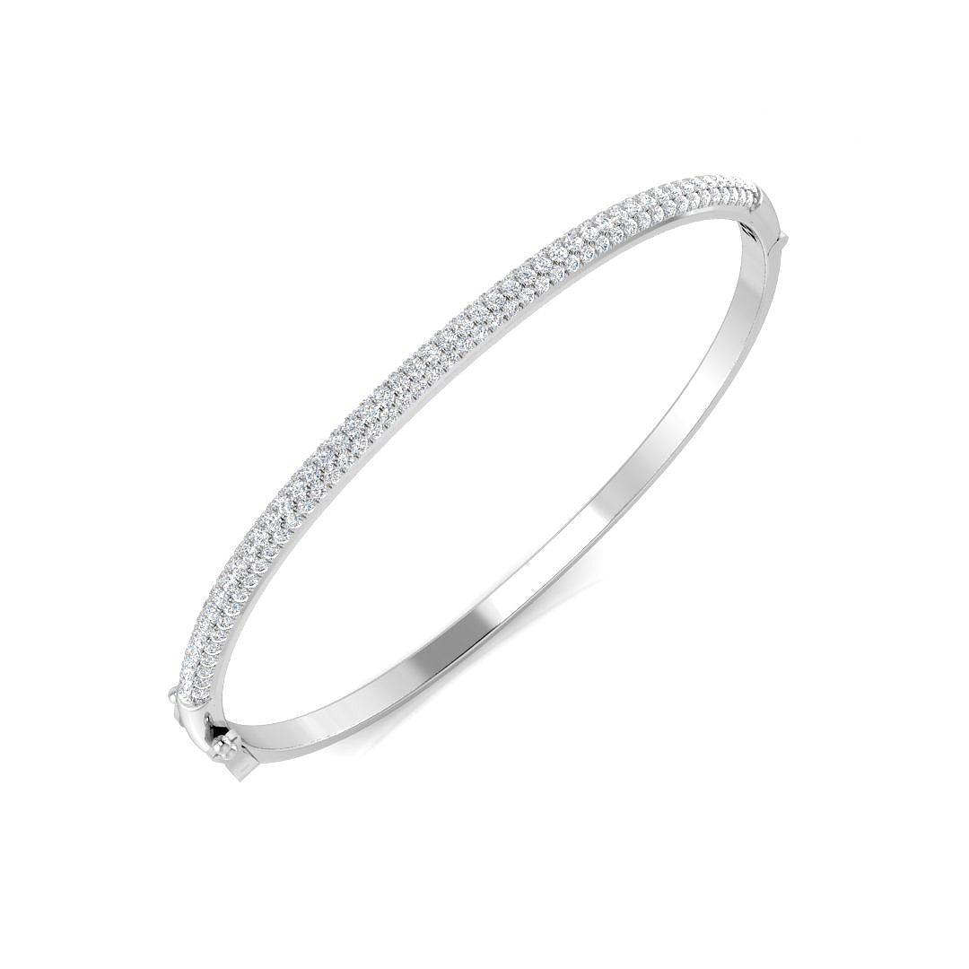 Round Diamond Bangle