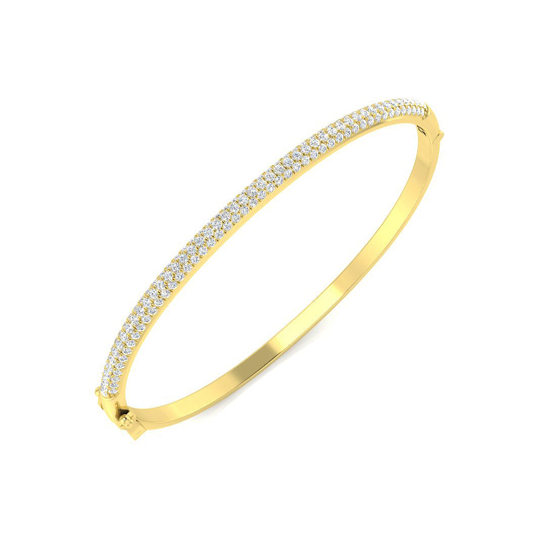 Round Diamond Bangle
