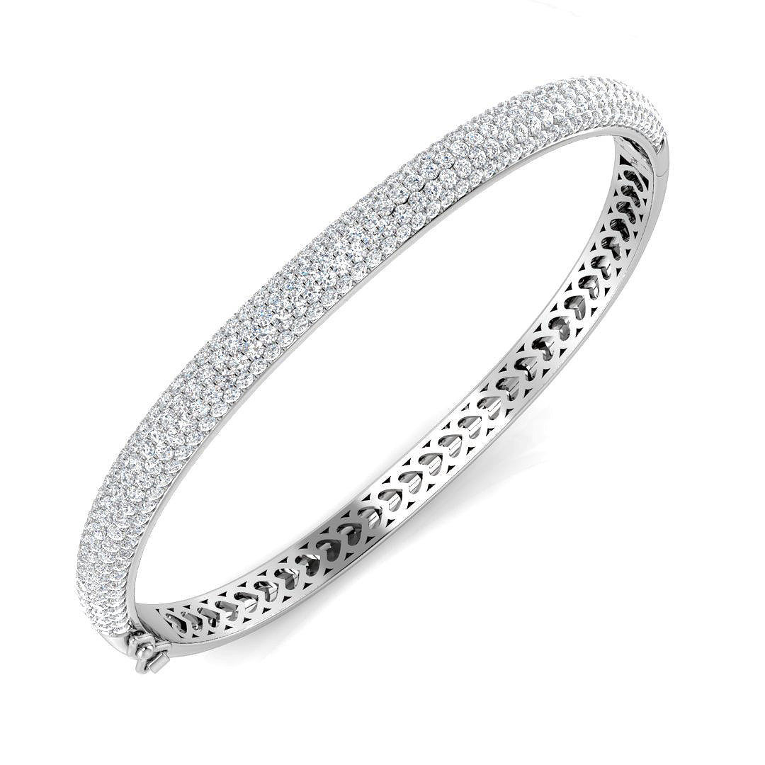 Round Diamond Bangle