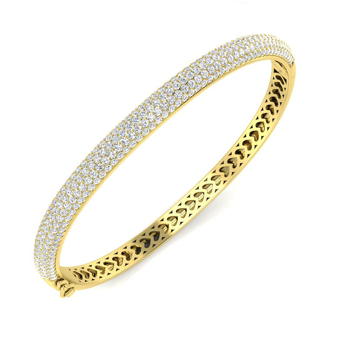 Round Diamond Bangle