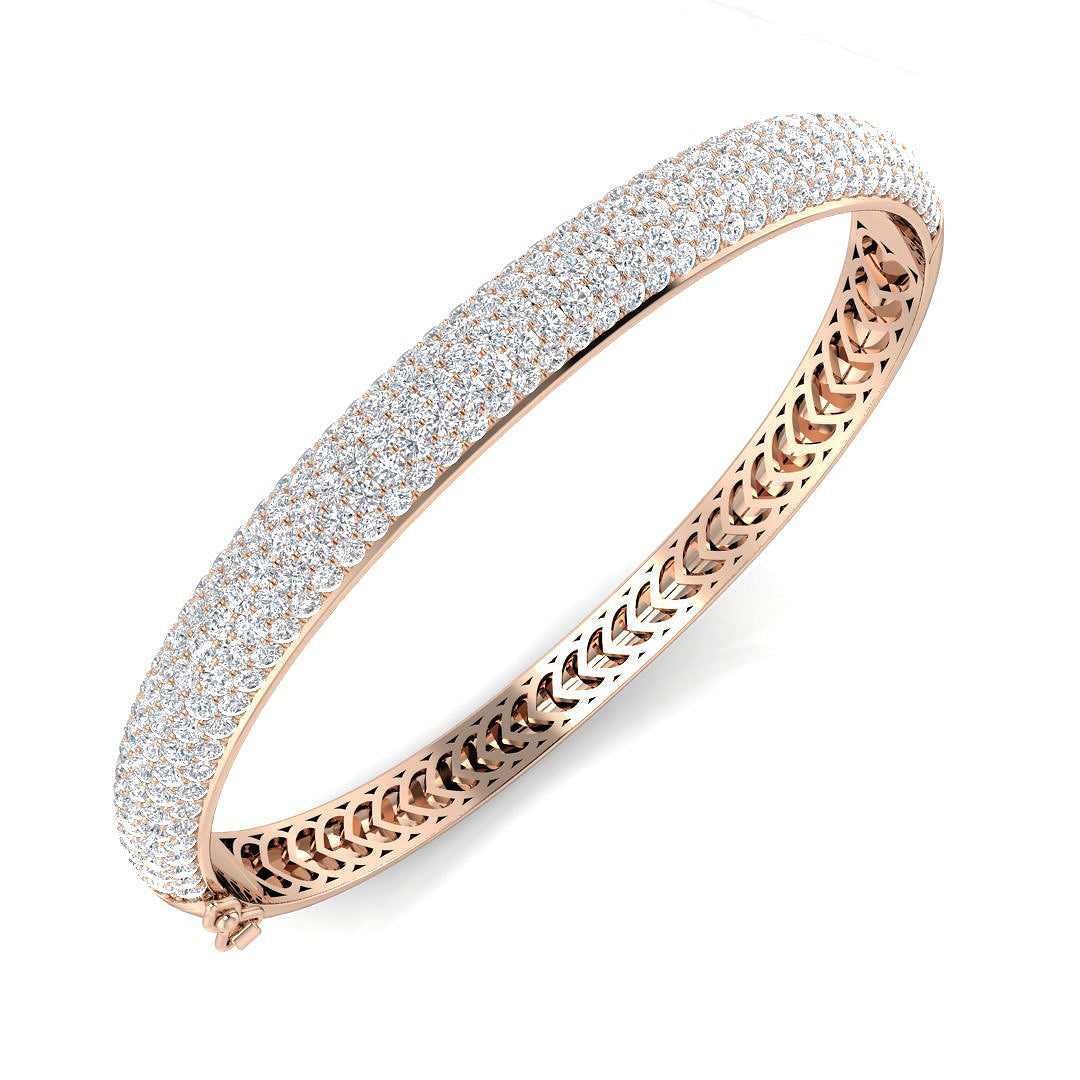 Round Diamond Bangle