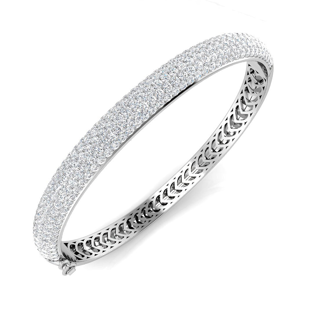 Round Diamond Bangle